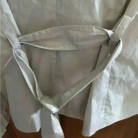 J Crew rain coat NWOT gray/beige. Size 4 - Picture 6 of 8